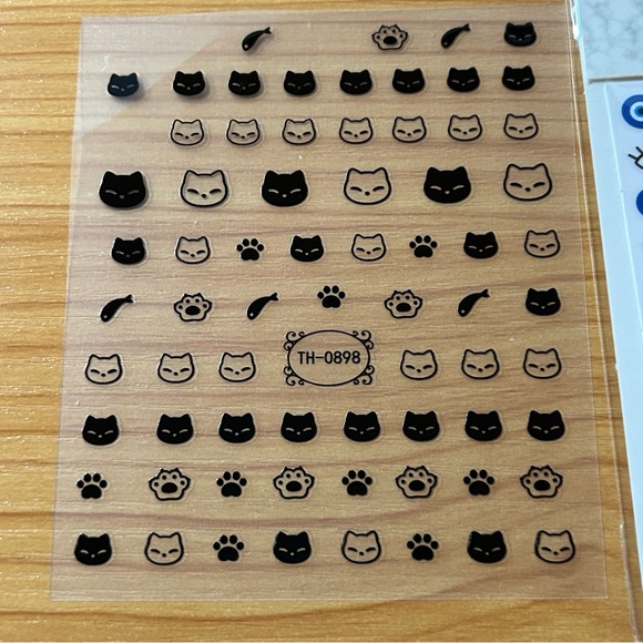 Super cute cat and evil eye nail stickers - Picture 5 of 5